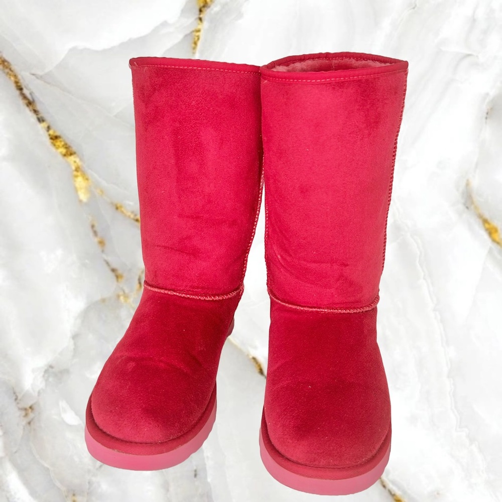 Classic Tall UGG Boots – Raspberry Pink, Size 8, 12” Tall